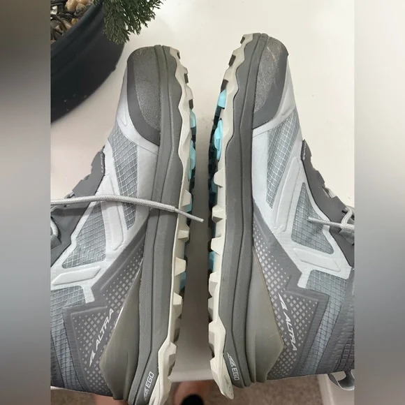 Altra Gray and Blue Athletic Shoes - Picture 8 of 10